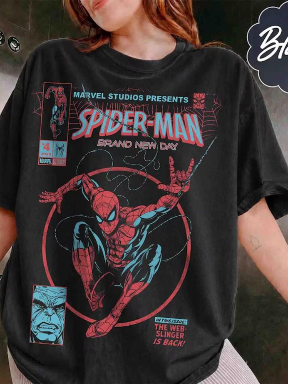Spider-Man Brand New Day Shirt, Marvel Studios Graphic T Shirt